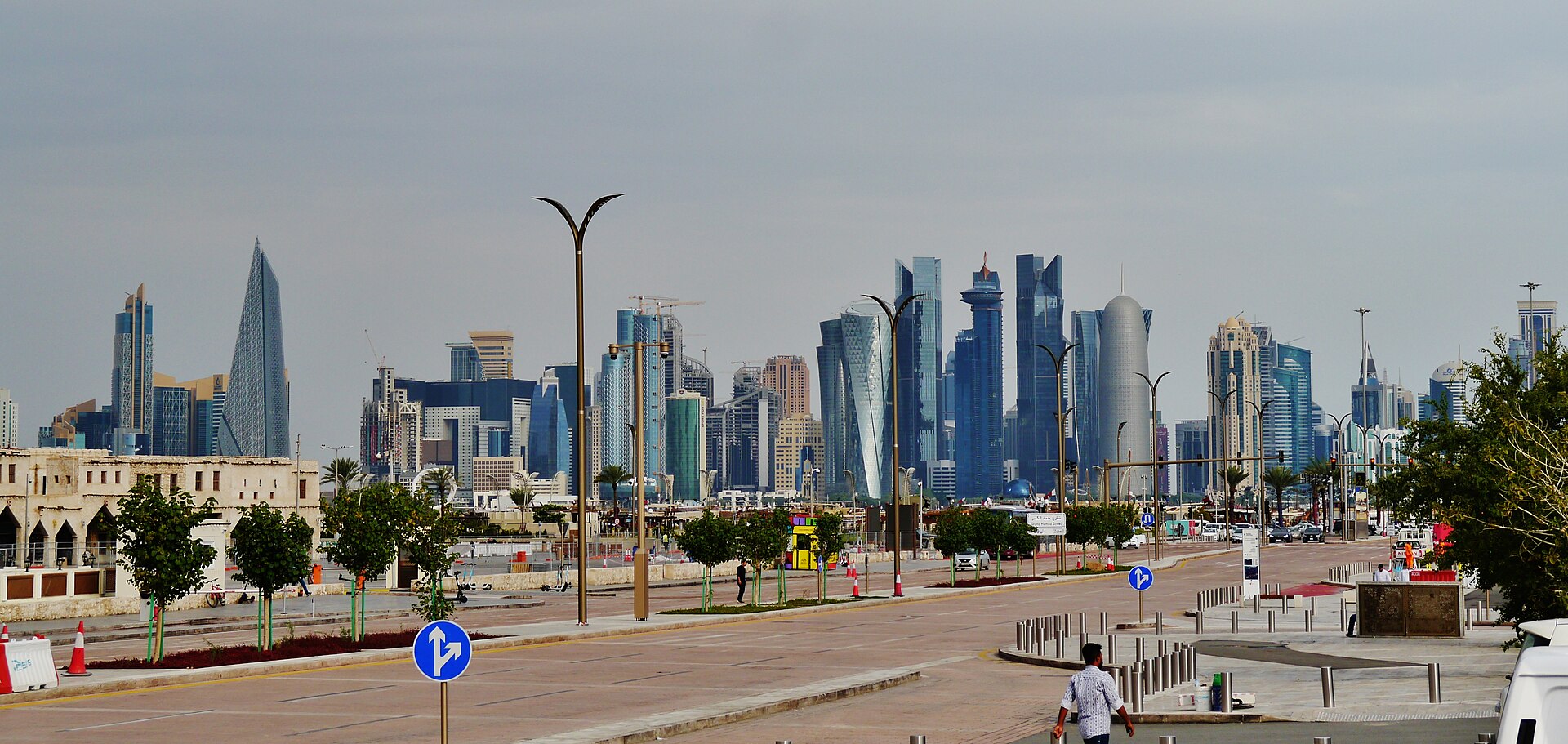 Panorama Doha w Katarze, zdjęcie ilustracyjne