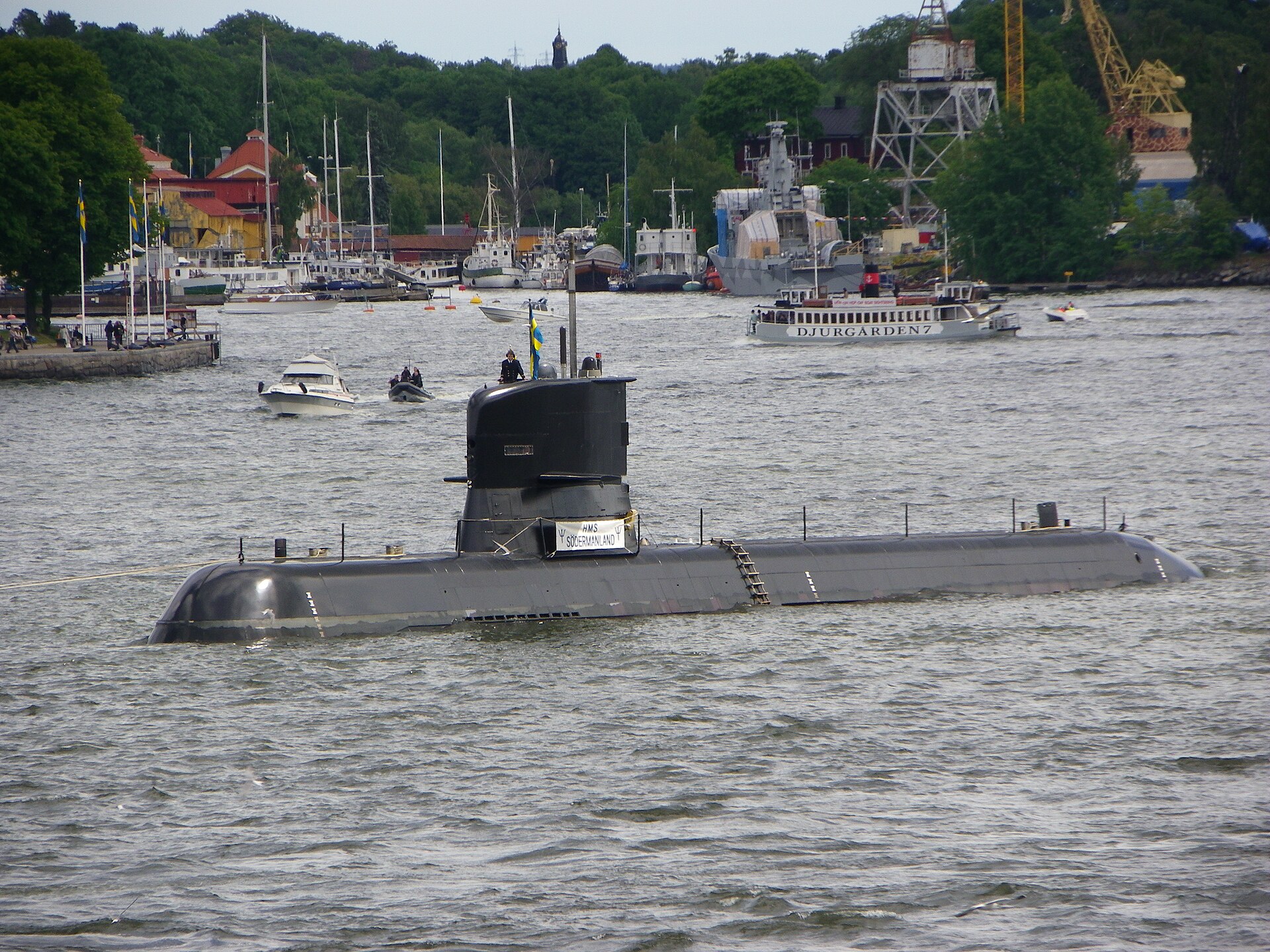 Szwedzki okręt podwodny HMS Södermanland, zdjęcie ilustracyjne