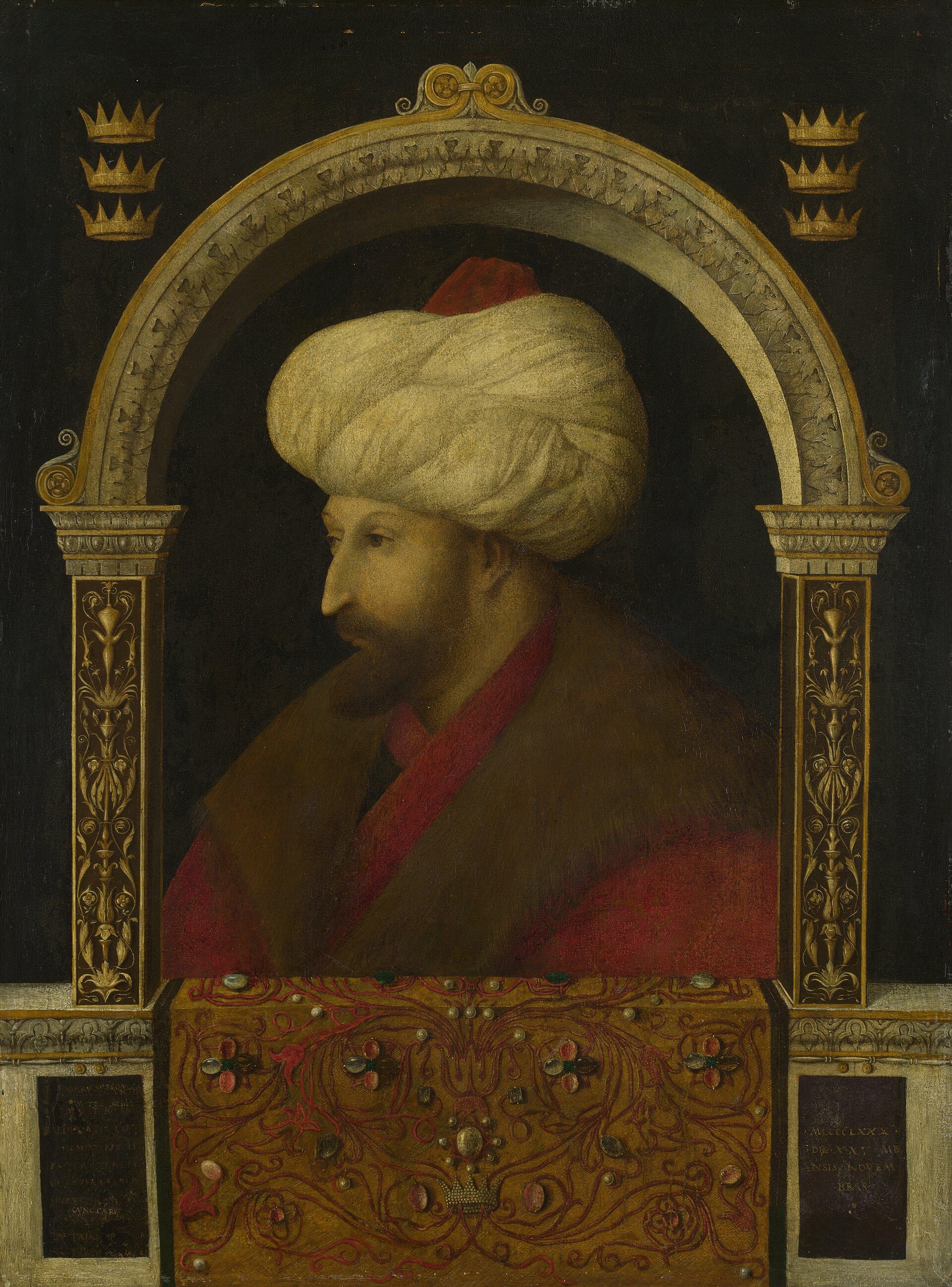 Portret sułtana Mehmeda II pędzla Gentile Belliniego