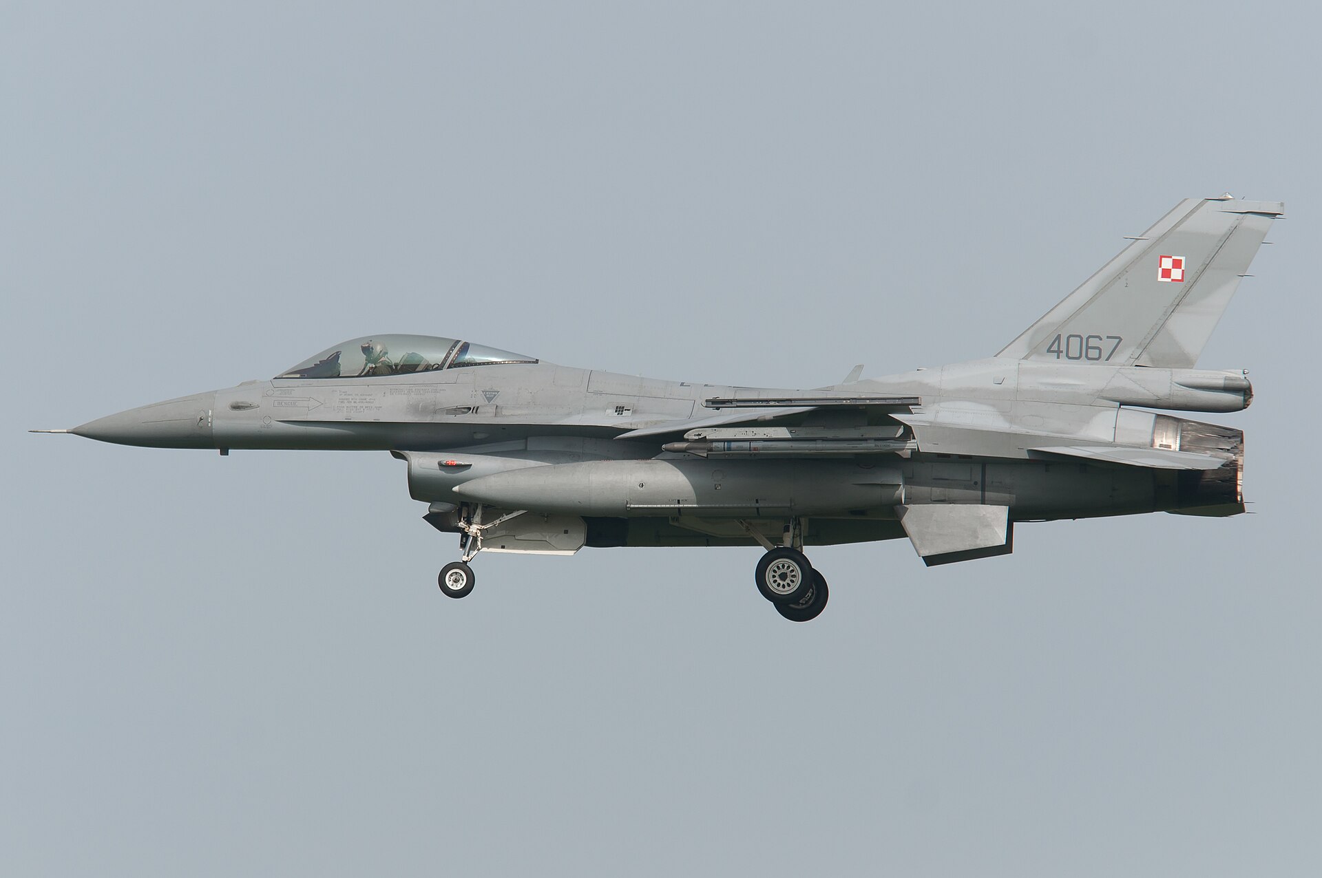Polski myśliwiec F-16C Jastrząb, zdjęcie ilustracyjne