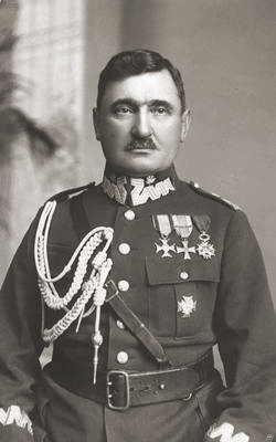 Portret kpt. Stanisława Taczaka w mundurze wojskowym