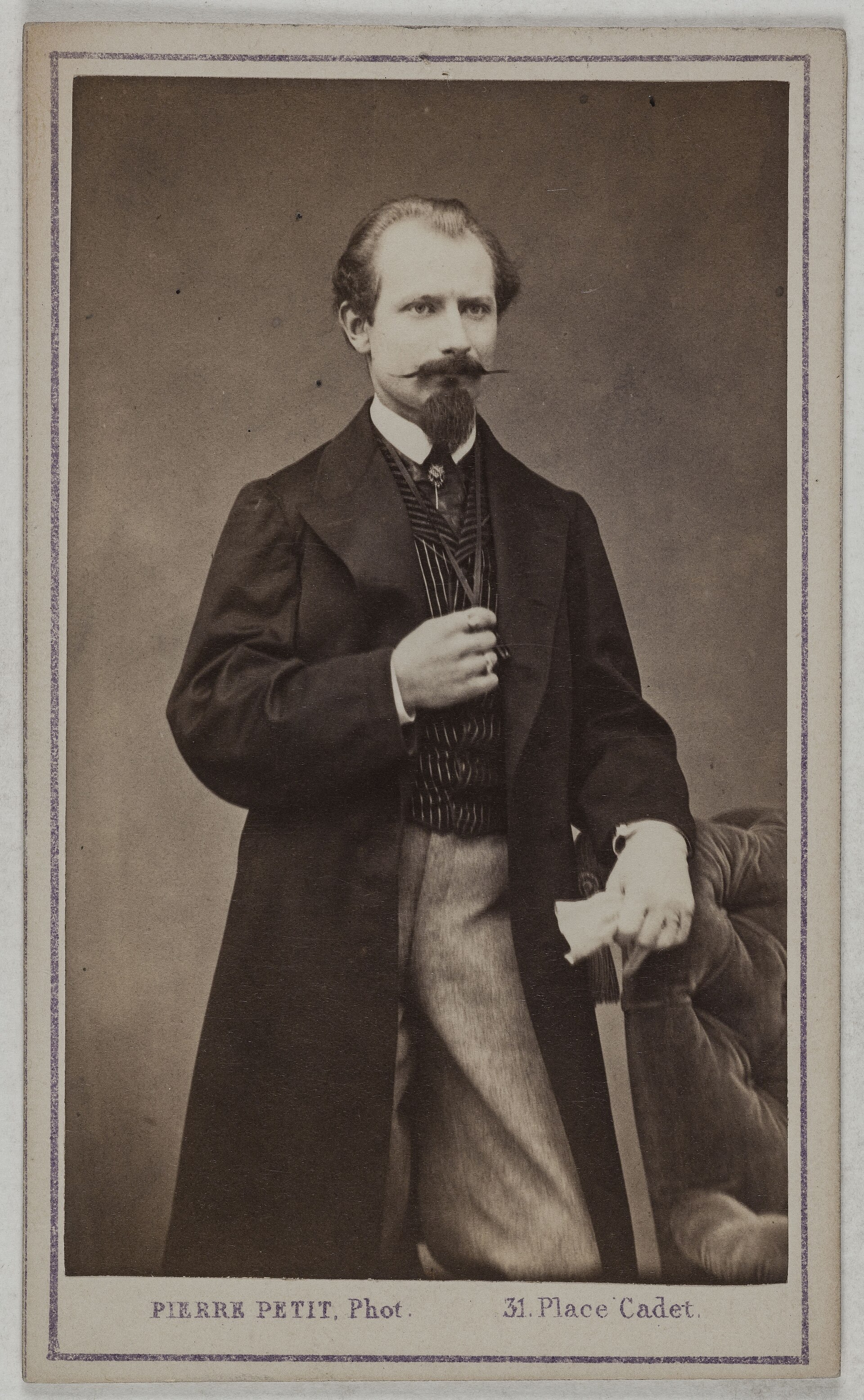 Fotograficzny portret Jarosława Dąbrowskiego wykonany w Paryżu w 1865 roku